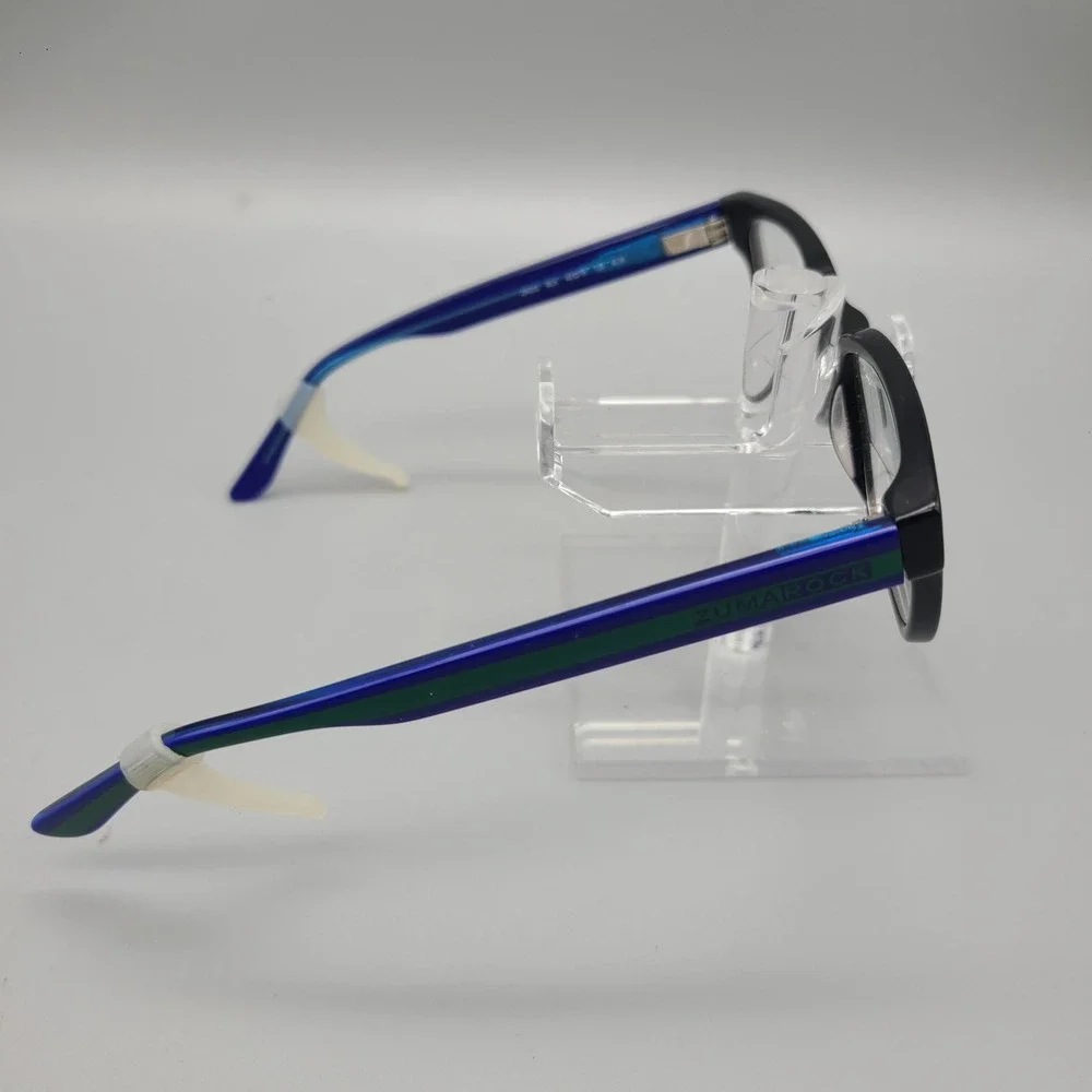 Zuma Rock Kids ZR003 BLK Eyeglass Frames Black Blue Green 49-16-135 Rectangular